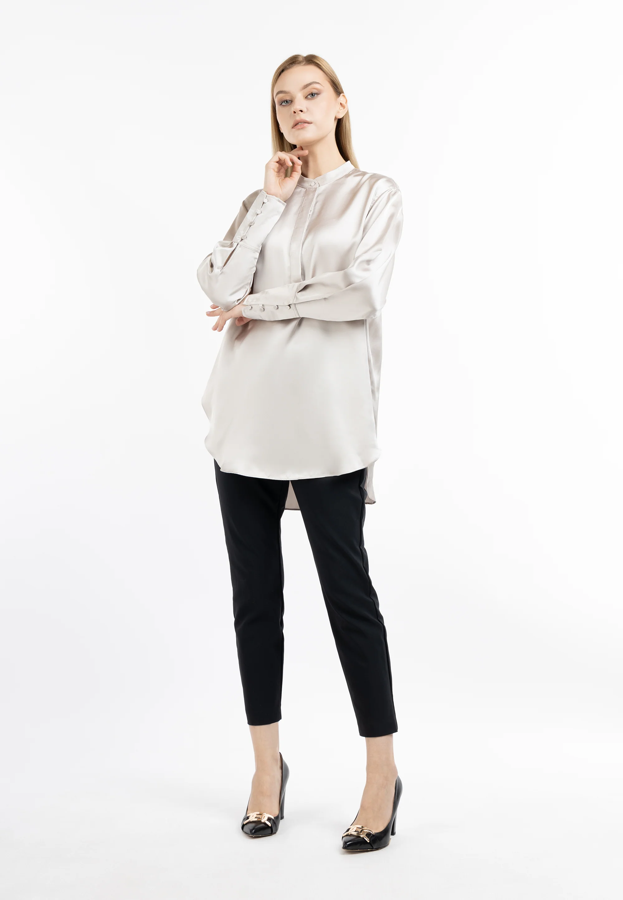 DreiMaster Klassik Women's Long Sleeve Blouse - Image 6