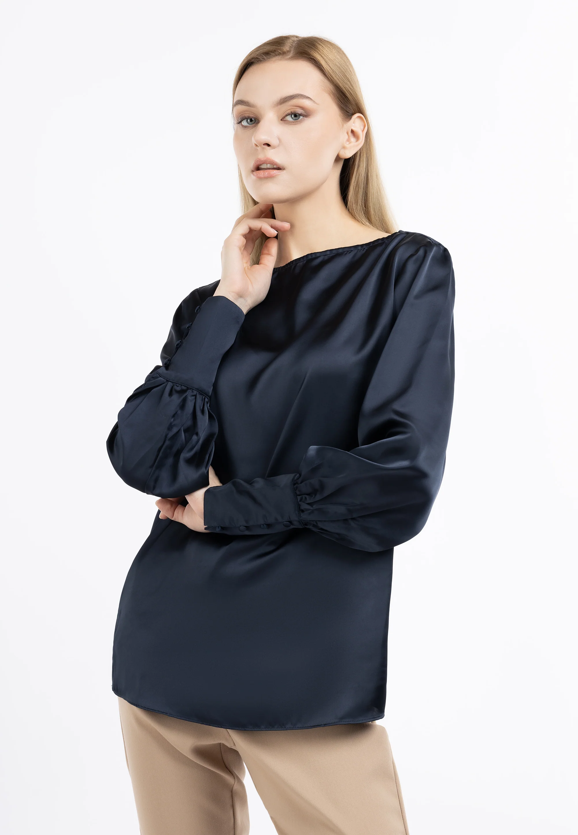 DreiMaster Klassik Women's Long Sleeve Blouse - Image 18
