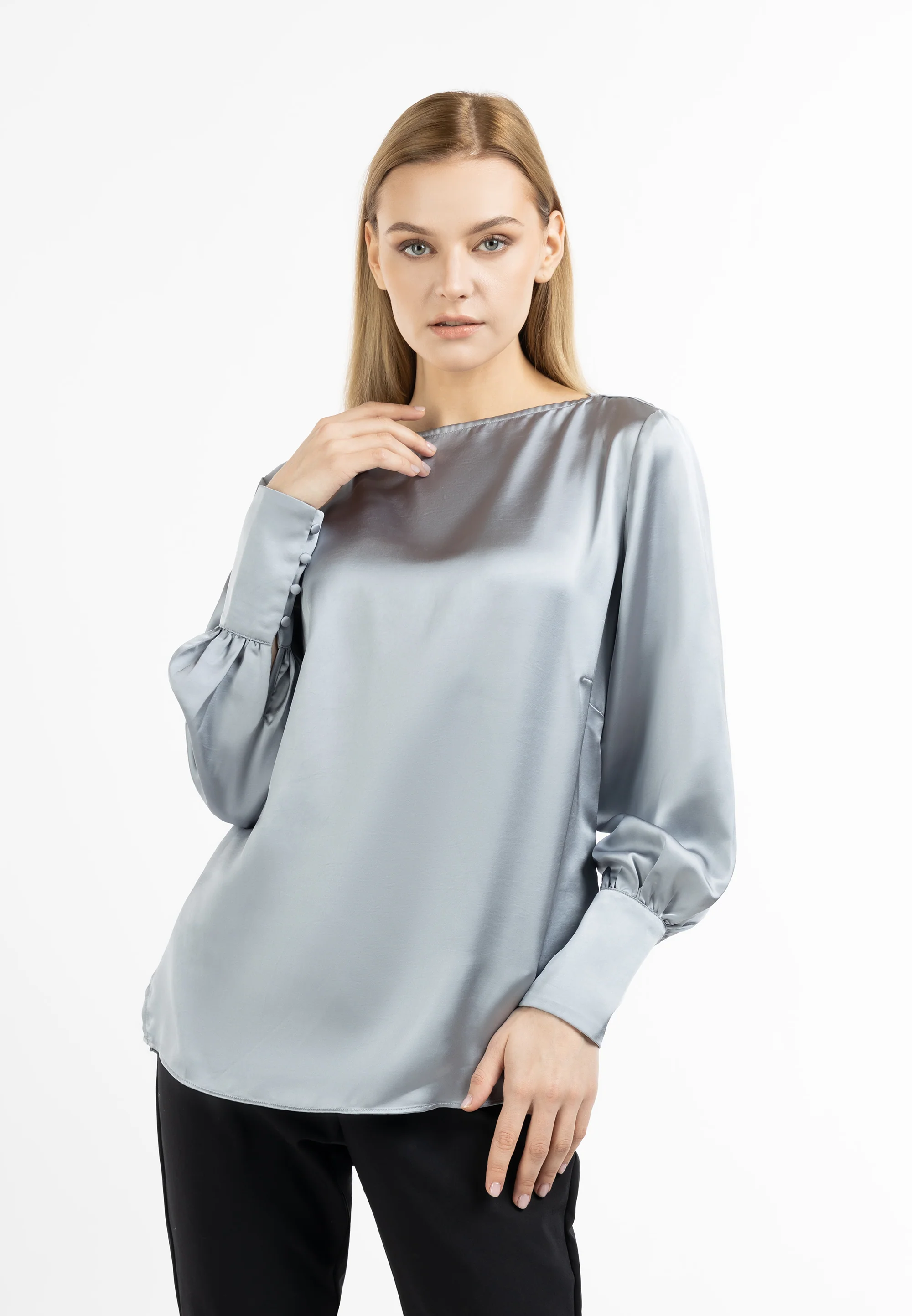 DreiMaster Klassik Women's Long Sleeve Blouse - Image 8