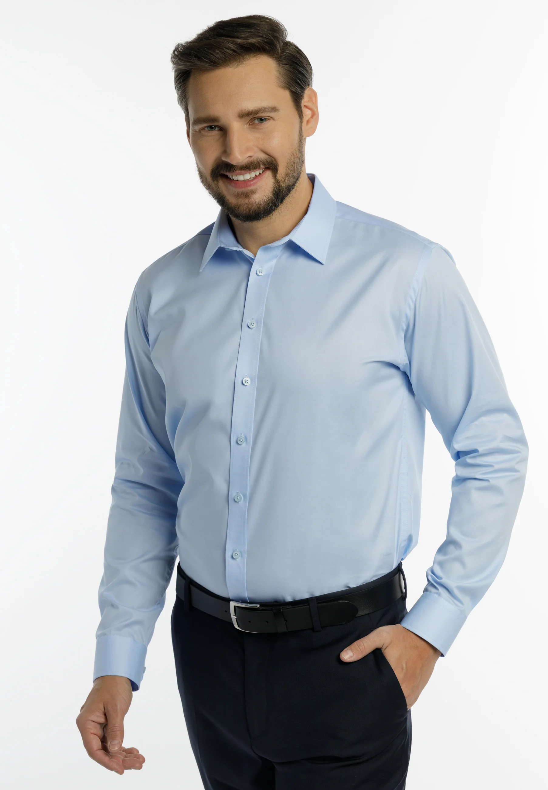 DreiMaster Klassik Men's Fashionable Business Shirt - Image 9