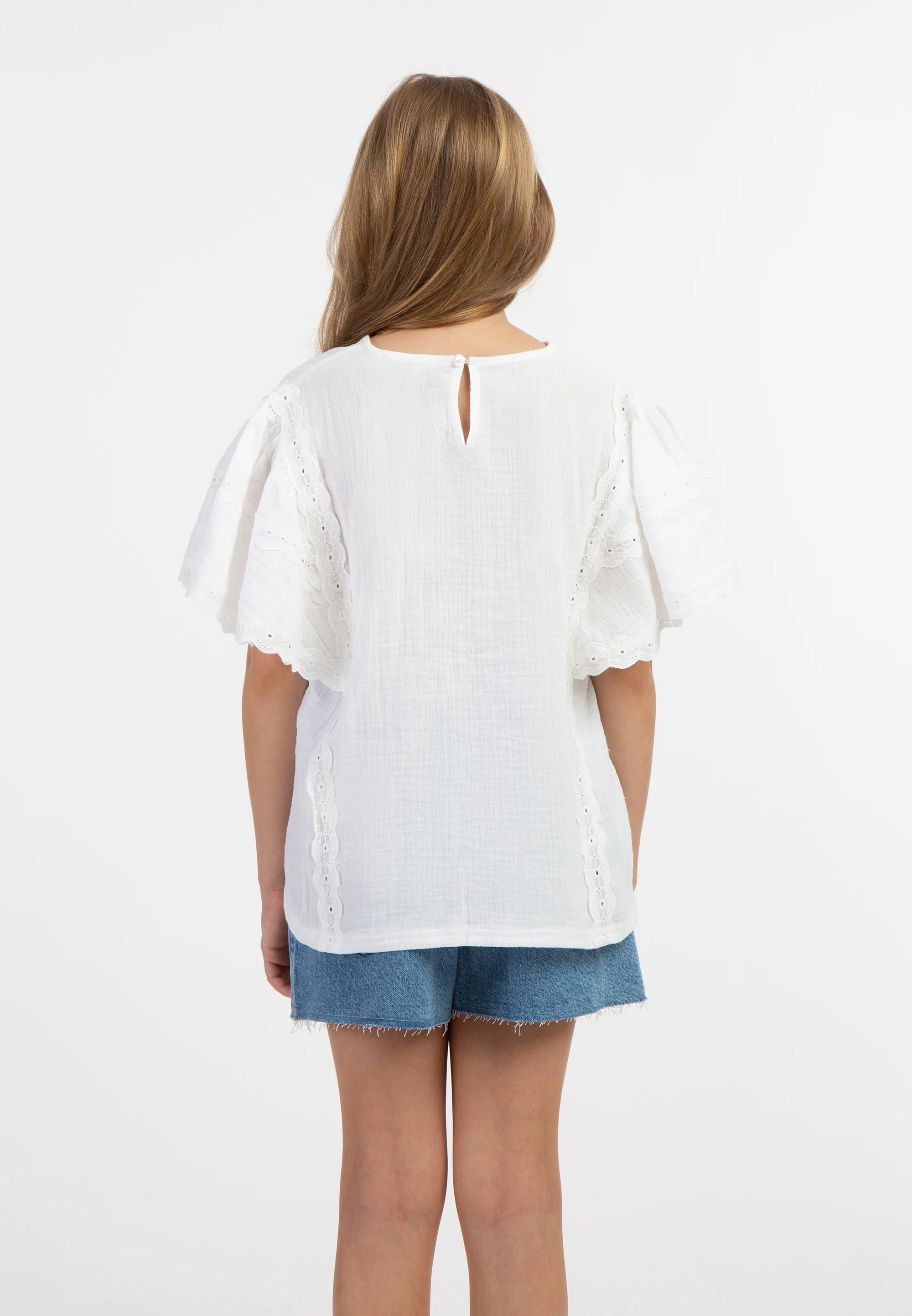 DreiMaster Blouse Shirt With Lace - Image 4