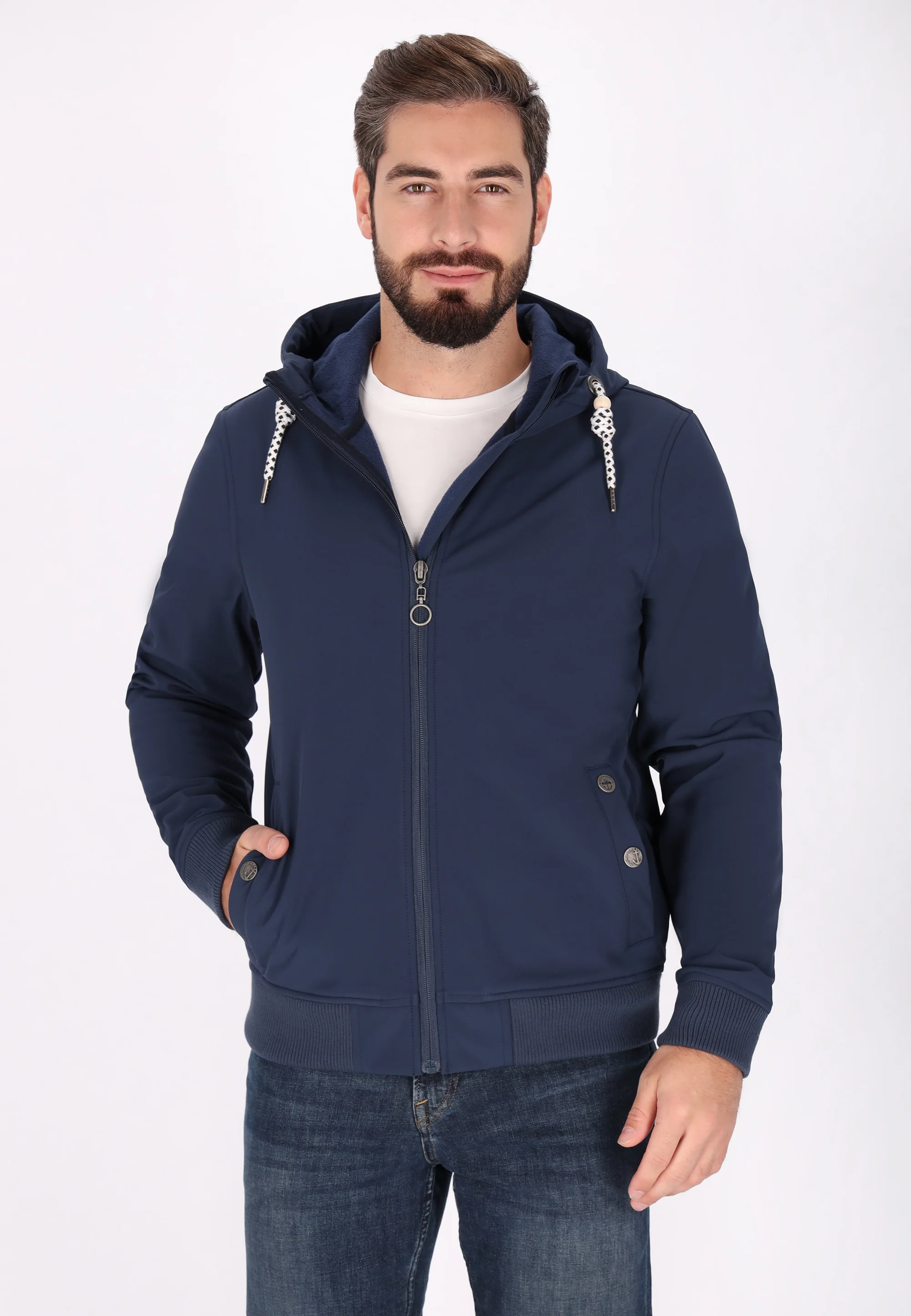 DreiMaster Maritim Men's Softshell Blouson - Image 3