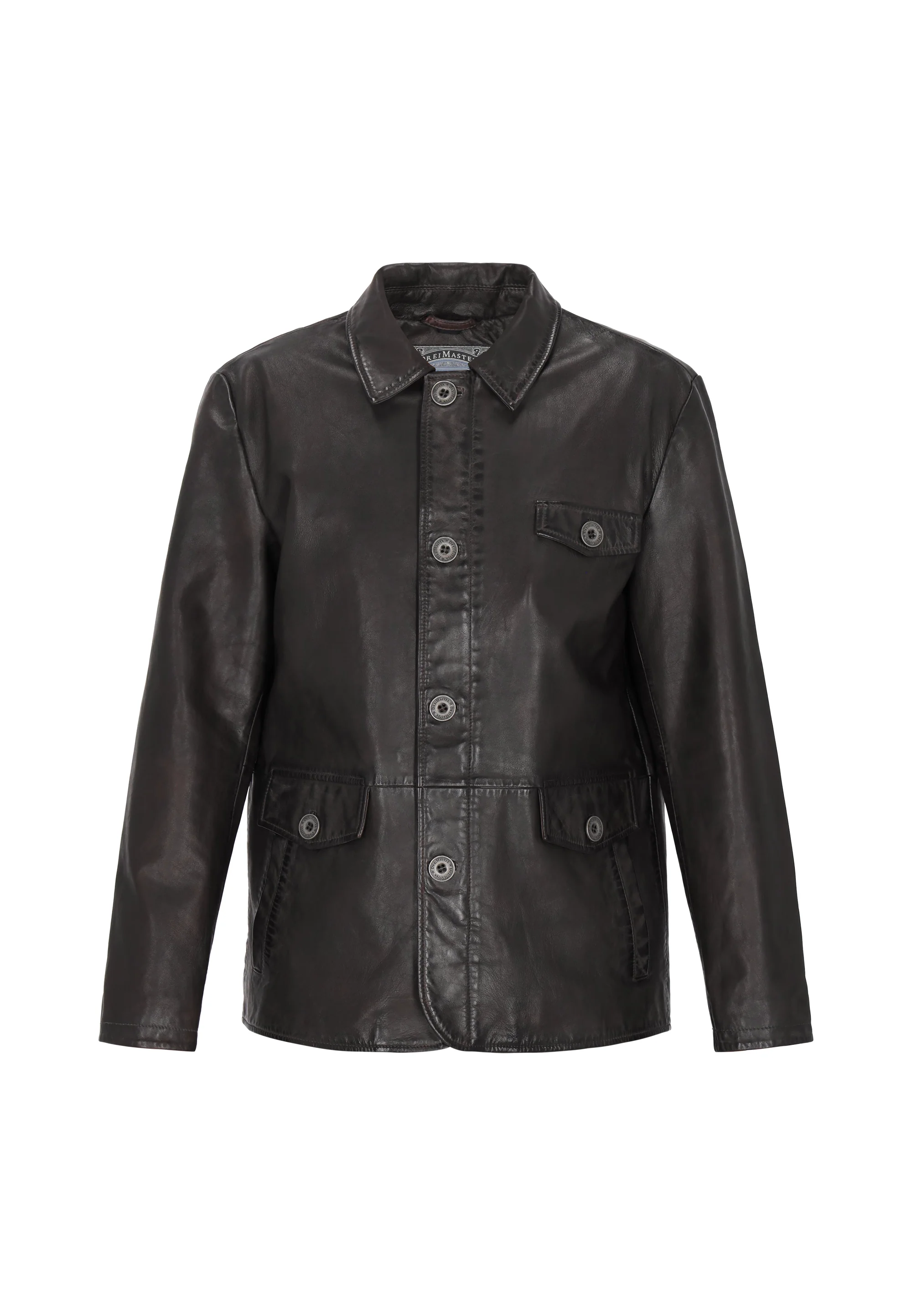 DreiMaster Vintage Men's Leather Jacket - Image 7