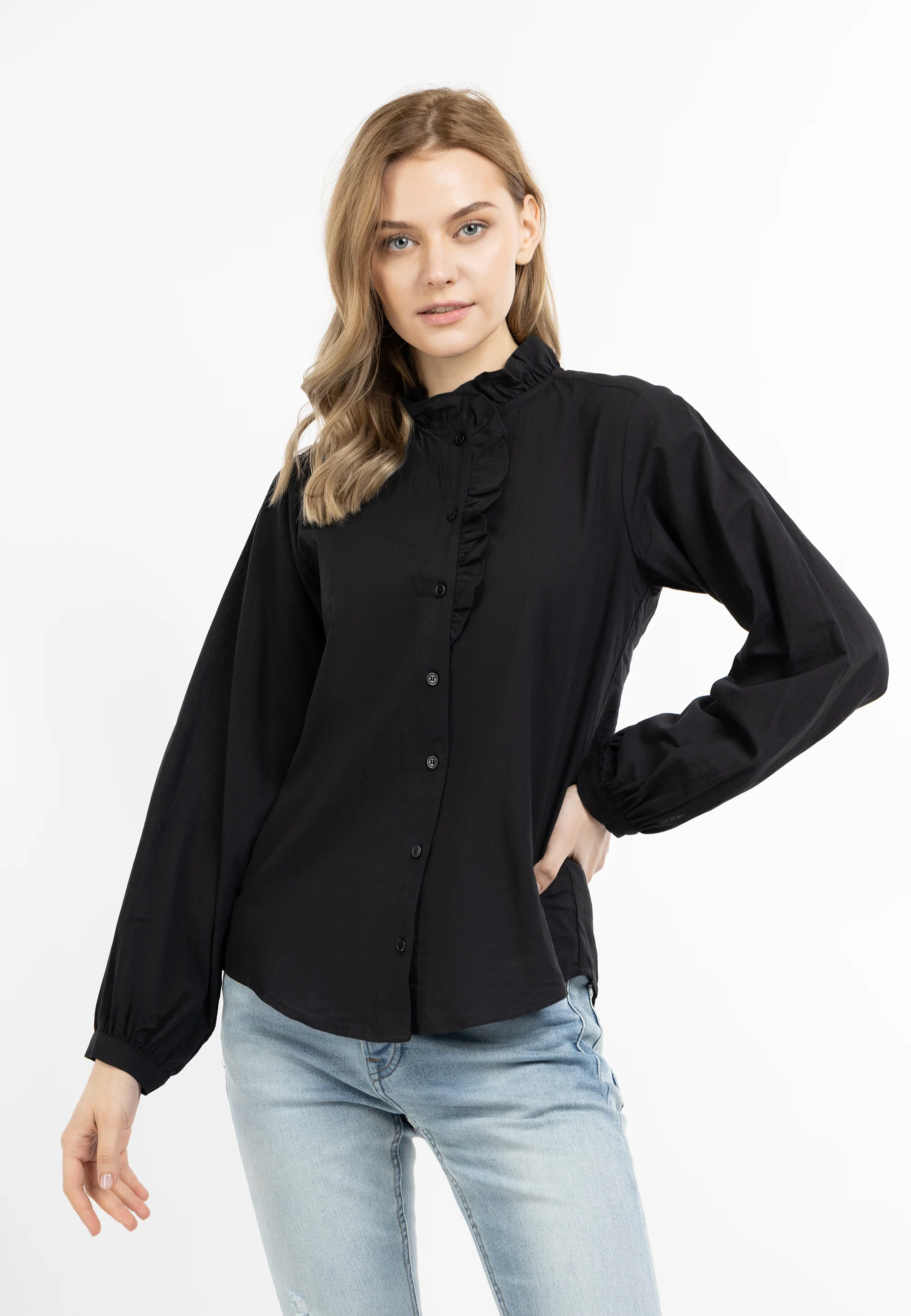 DreiMaster Vintage Women's Long Sleeve Blouse - Image 3