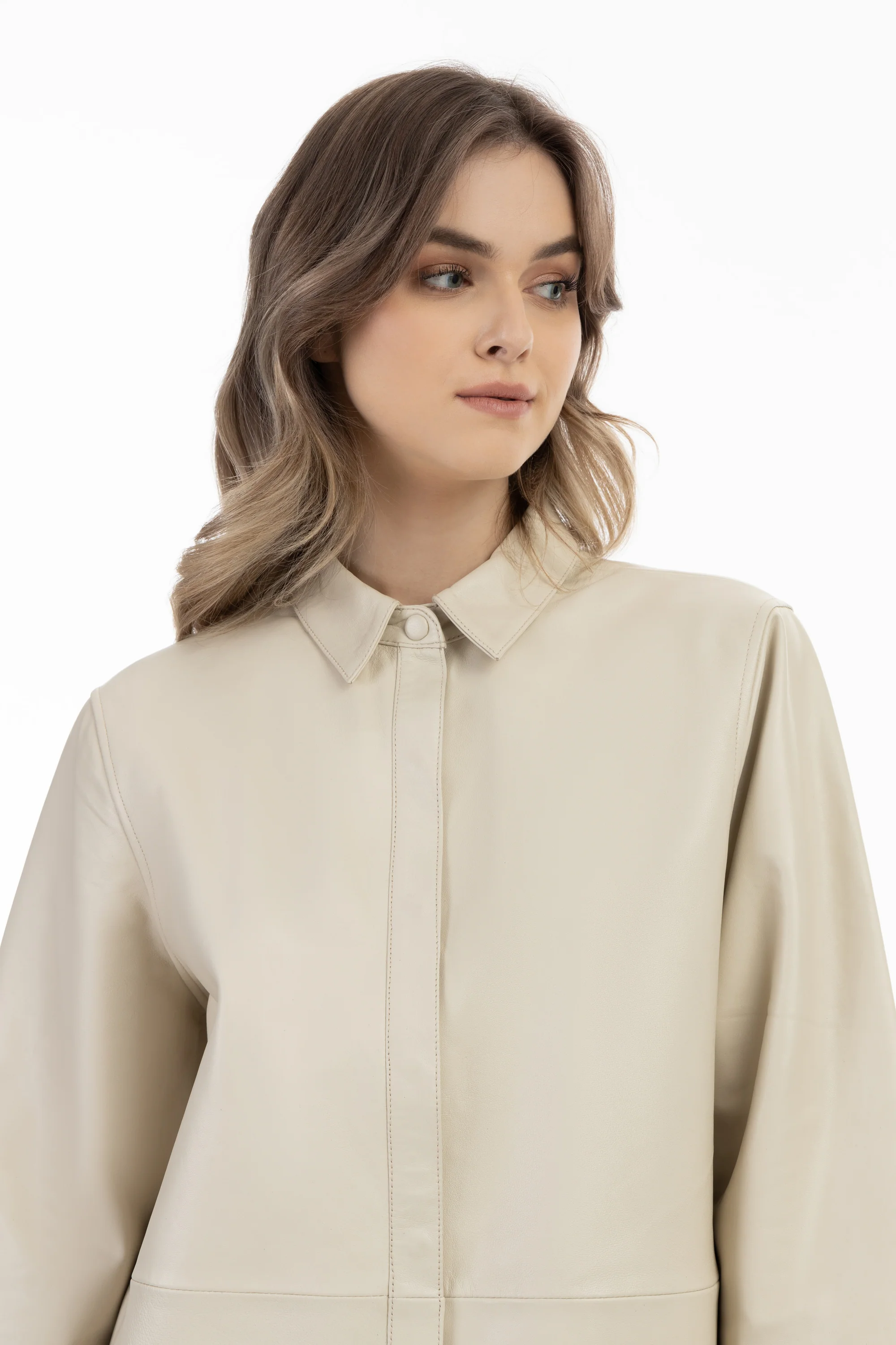 DreiMaster Vintage Women's Leather Shirt - Image 10