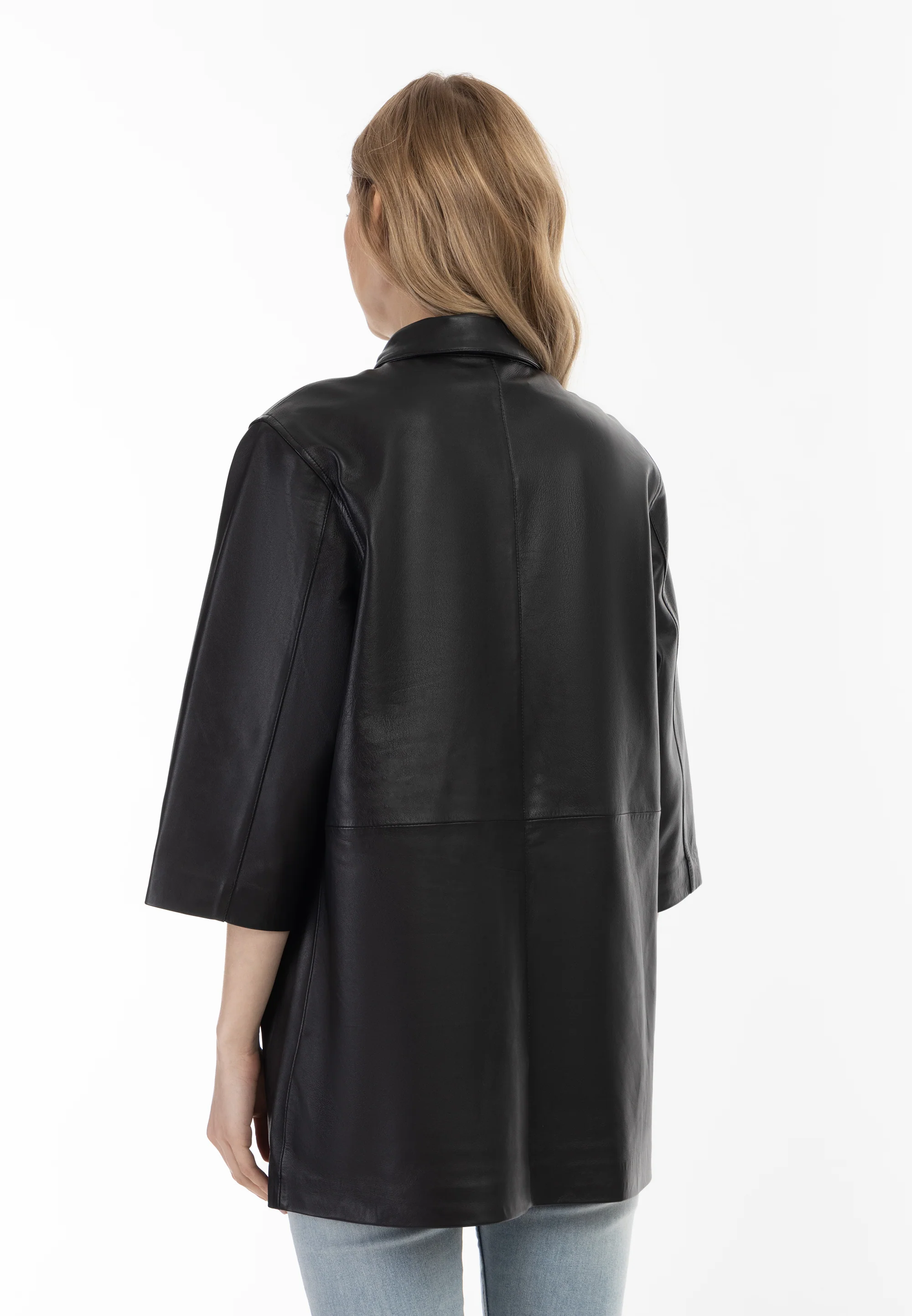 DreiMaster Vintage Women's Leather Shirt - Image 4