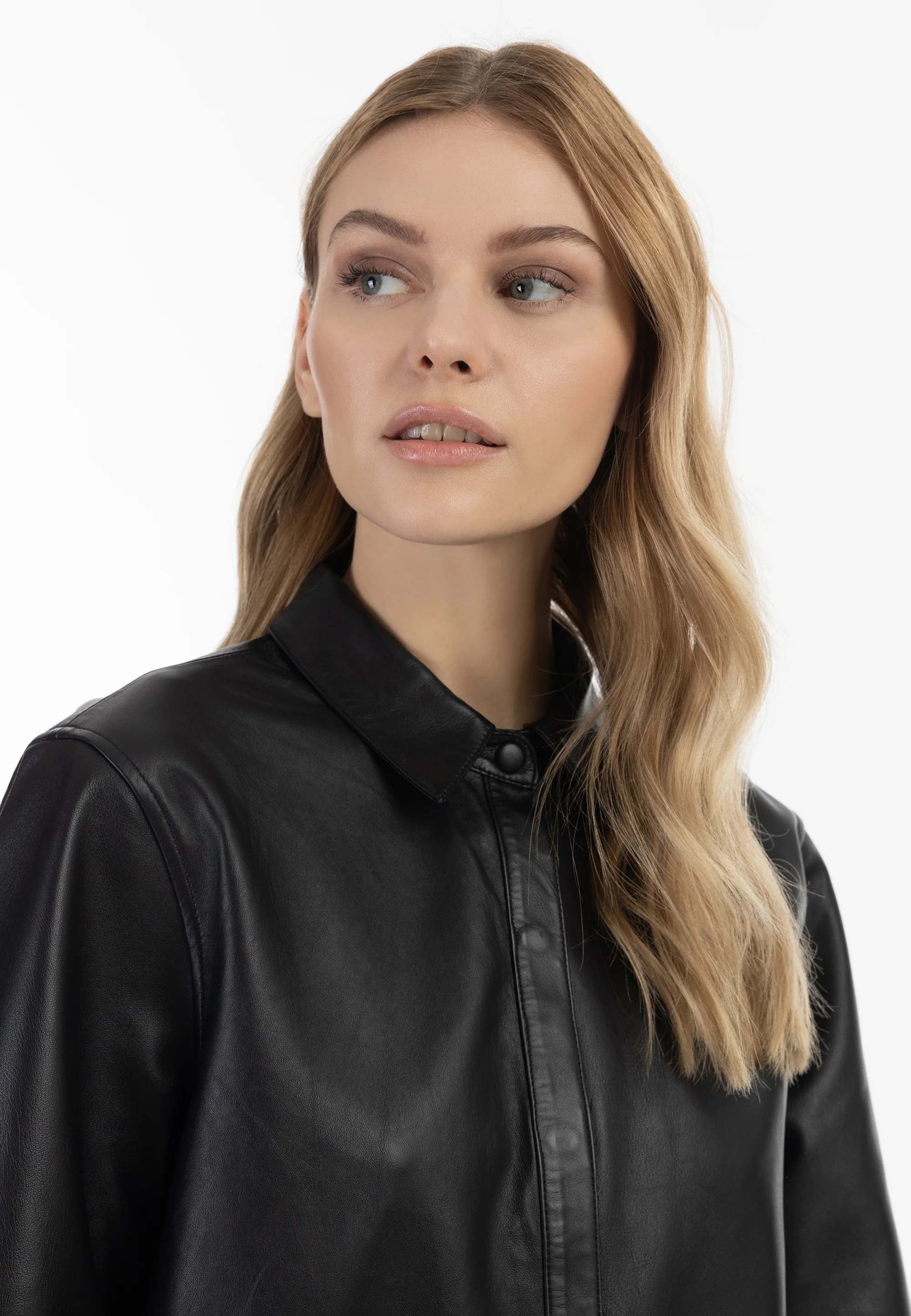 DreiMaster Vintage Women's Leather Shirt - Image 5