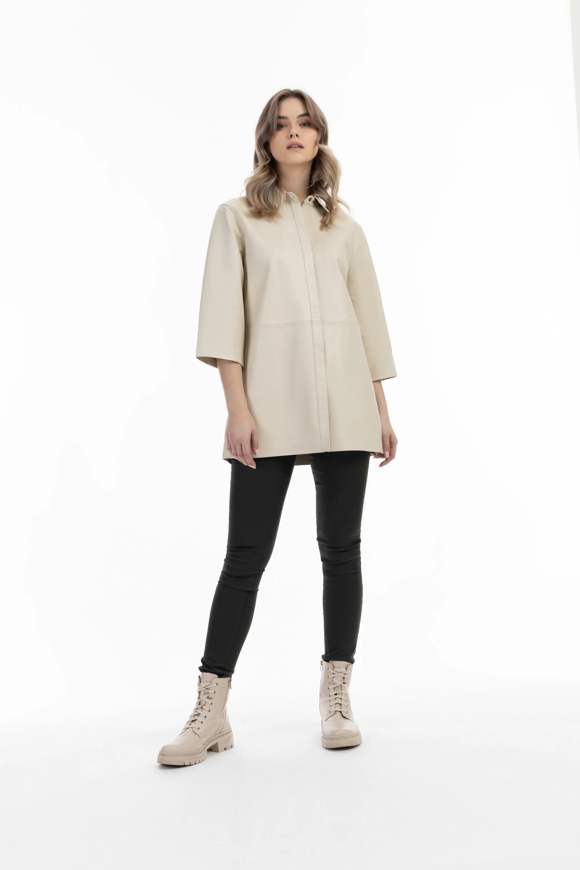 DreiMaster Vintage Women's Leather Shirt - Image 6